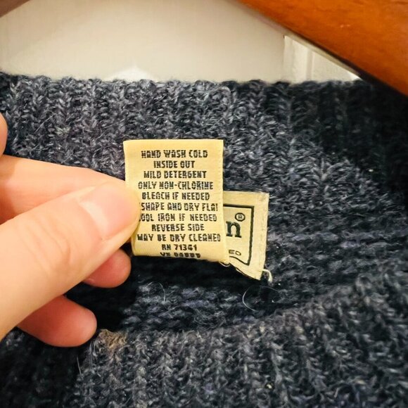 Vintage LL Bean 100% Wool Sweater Men's Size Large - Picture 7 of 16